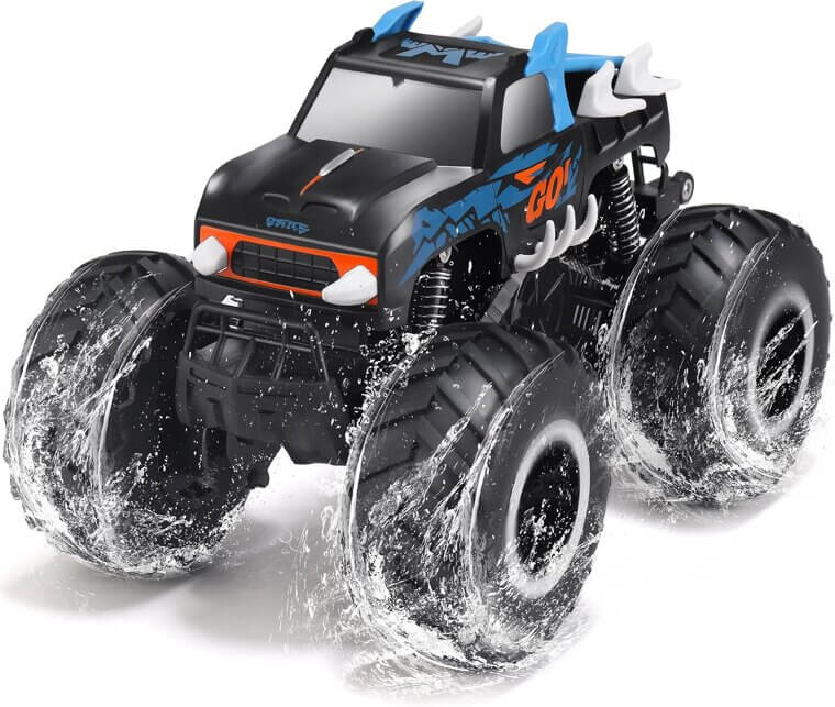 Threeking Monster Truck - Ultimate Amphibious RC Car for Kids! 