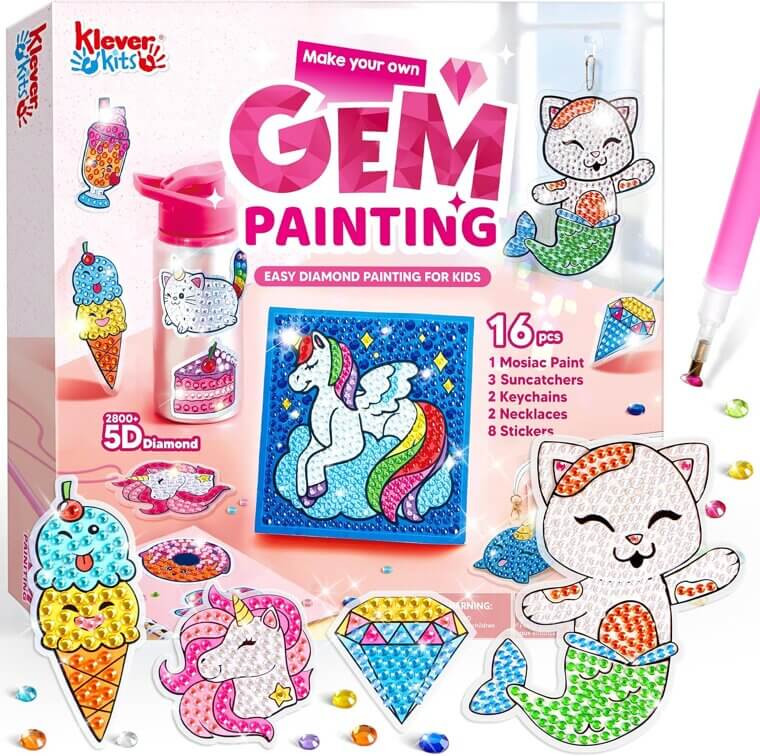 Klever Kits Gem Painting - Fun DIY Craft for Kids! - Now 35% Off!