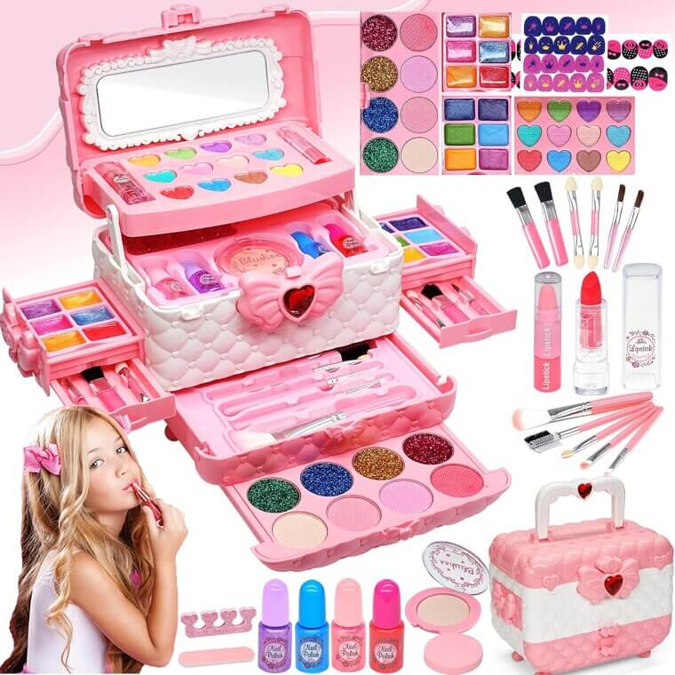 Kids Makeup Kit - Perfect Gift for Girls Ages 4-12 