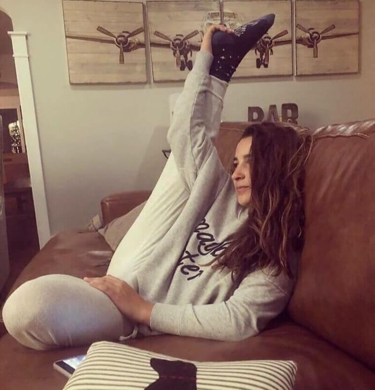 Gymnastics Is a Full Time Gig Even When You Chill at Home