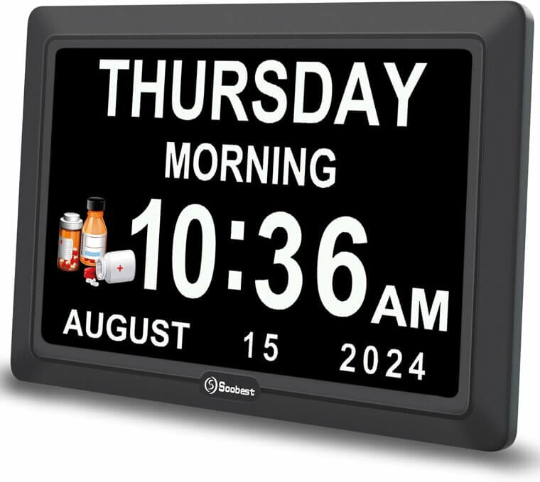 Soobest Dementia Clock - Easy-To-Read Display for Seniors - Now 12% Off!