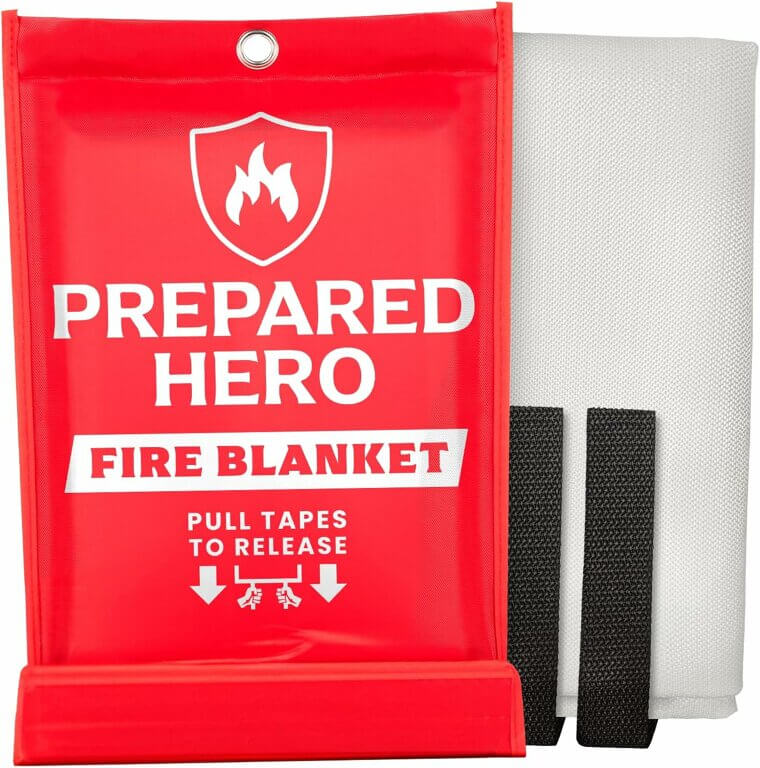 Stay Safe With Prepared Hero Fire Blanket - Essential Home Protection