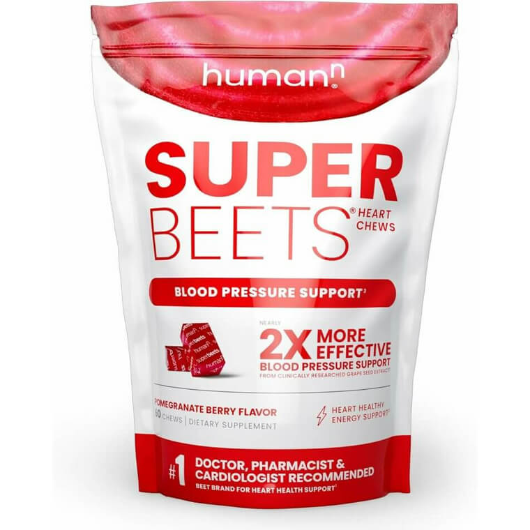 Boost Heart Health With SuperBeets Chews - Pomegranate Berry Flavor