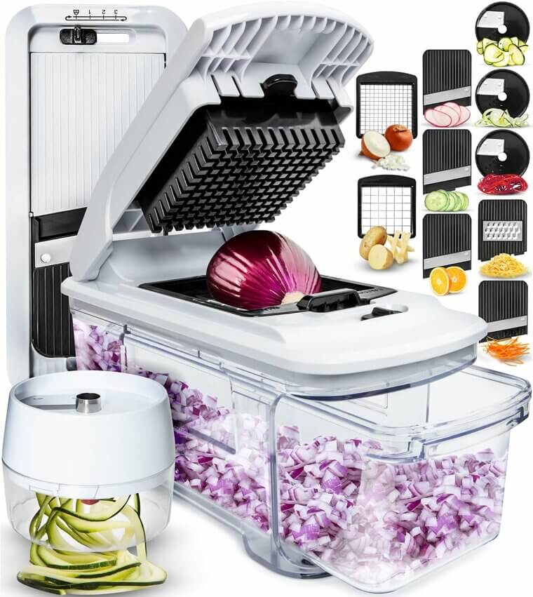 Transform Your Kitchen With Fullstar Chopper & Slicer - Versatile & Efficient - Don’t Miss the 16% Discount!