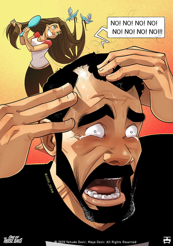 Wenn du herausfindest, dass du weniger Haare hast