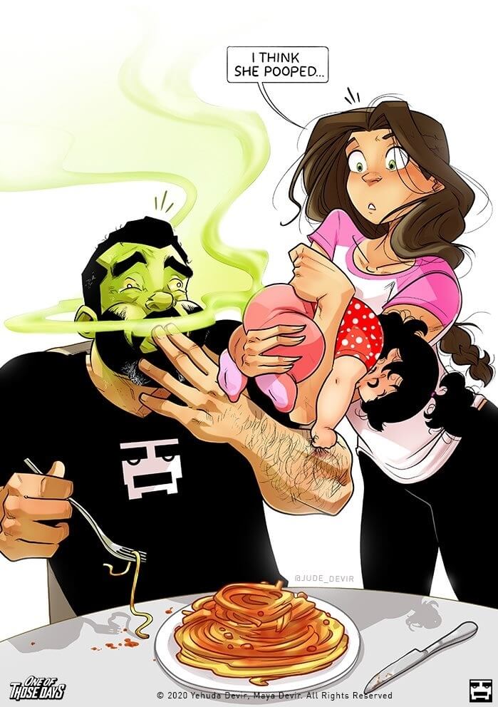 Du merkst, dass Babykacke tödlich ist