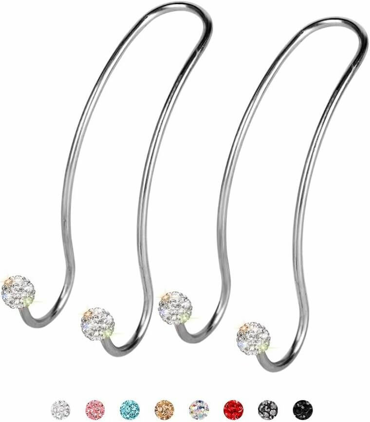 SAVORI Bling Car Hooks - Glam Up Your Ride with Stylish Storage! 