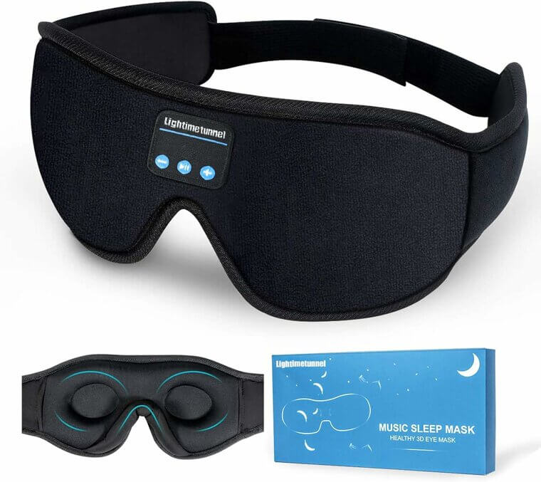 Sleep Headphones: Bluetooth 5.0 3D Eye Mask for Ultimate Relaxation 