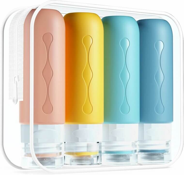 Gemice Travel Bottles - Leak-Proof, TSA Approved Containers for Toiletries 