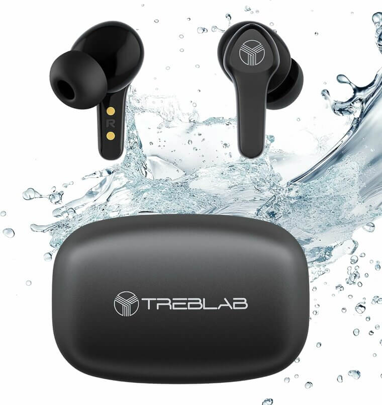 TREBLAB X9 Pro - Crystal Sound, Long Playtime, Perfect for Sports! 