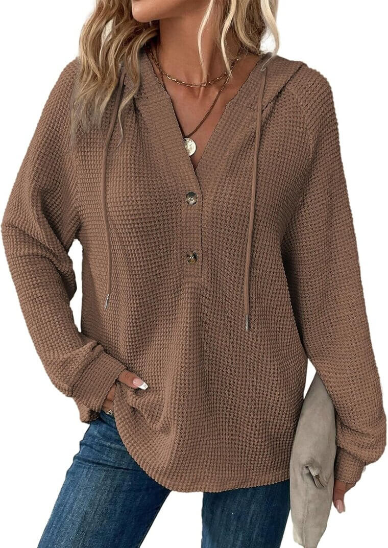 Dokotoo Waffle Hoodie - Stylish Comfort for Everyday Wear 