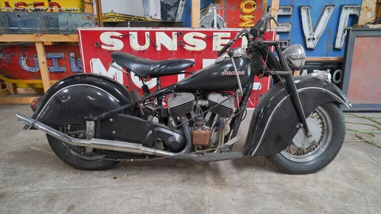 1947 Indian Chief Motorcycle - $24,000