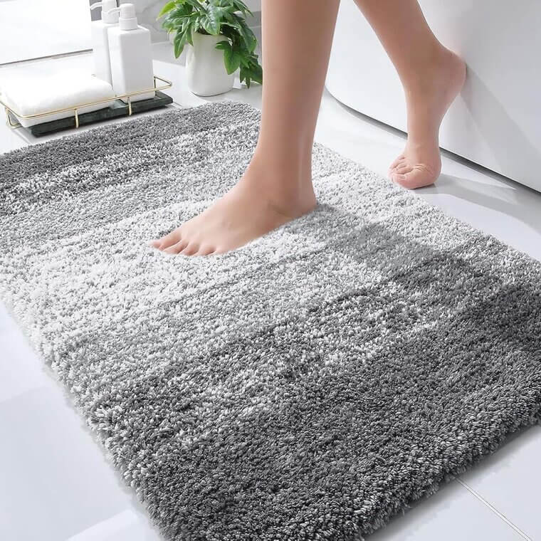 OLANLY Bath Rug - Soft, Absorbent, Quick-Dry Comfort - 40% Off!