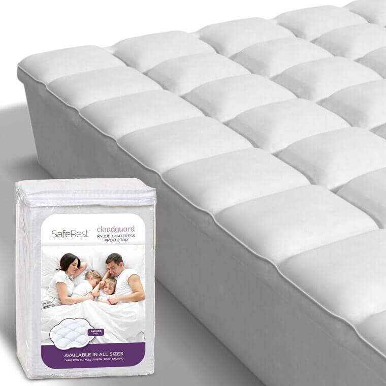 SafeRest CloudGuard Mattress Protector - Waterproof Comfort for Your Bed 