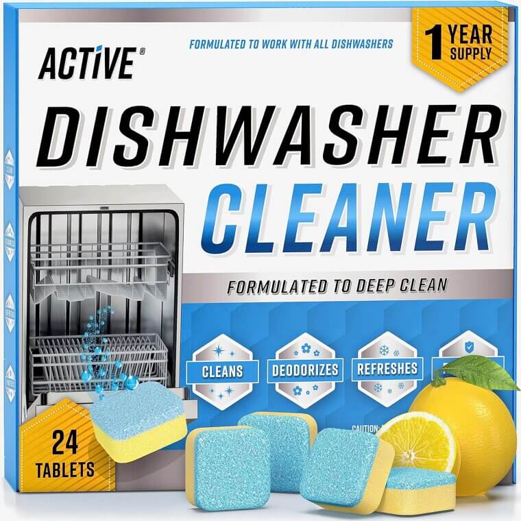 Dishwasher Cleaner Tablets - Deep Clean & Deodorize Your Dishwasher 