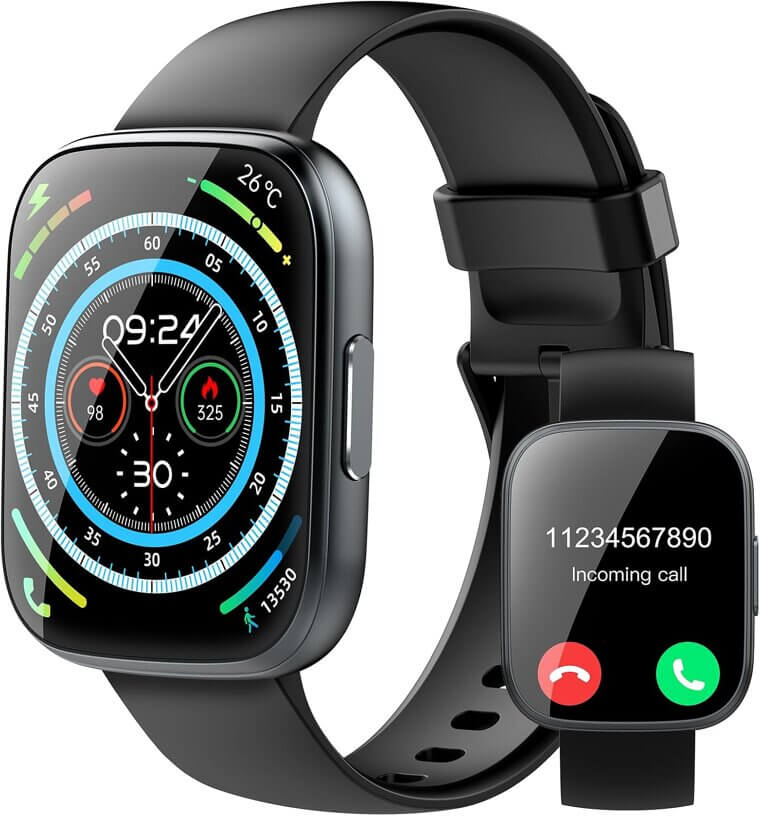 Smart Watch with Calls, Fitness & Health Monitoring - - 19% Off!