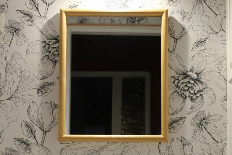 Frame Your Bathroom Mirror