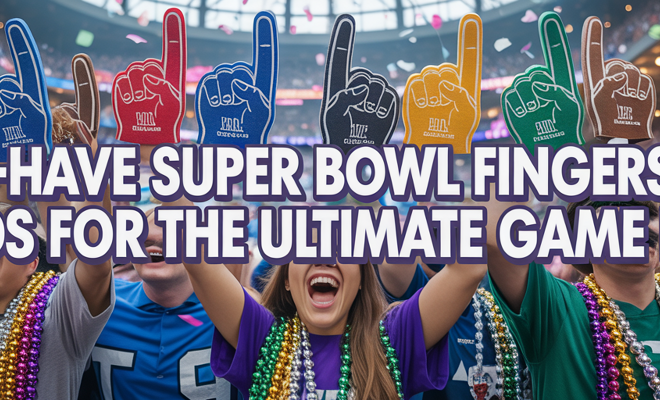 Must-Have Super Bowl Foam Fingers & Beads for the Ultimate Game Day