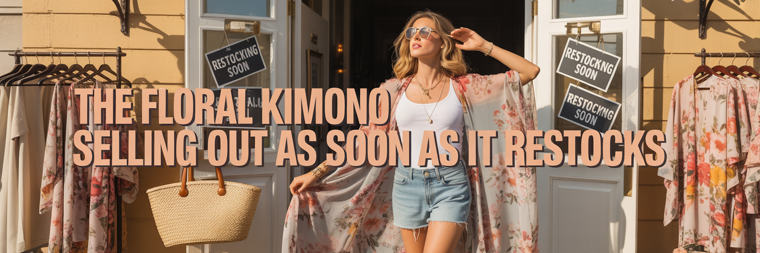 The Floral Kimono Selling Out as Soon as It Restocks
