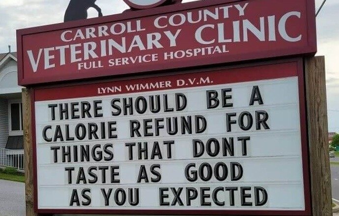 One Calorie Refund, Please