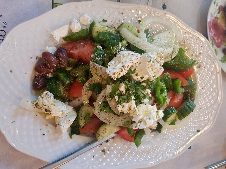 Cucumber and Tomato Salad With Feta