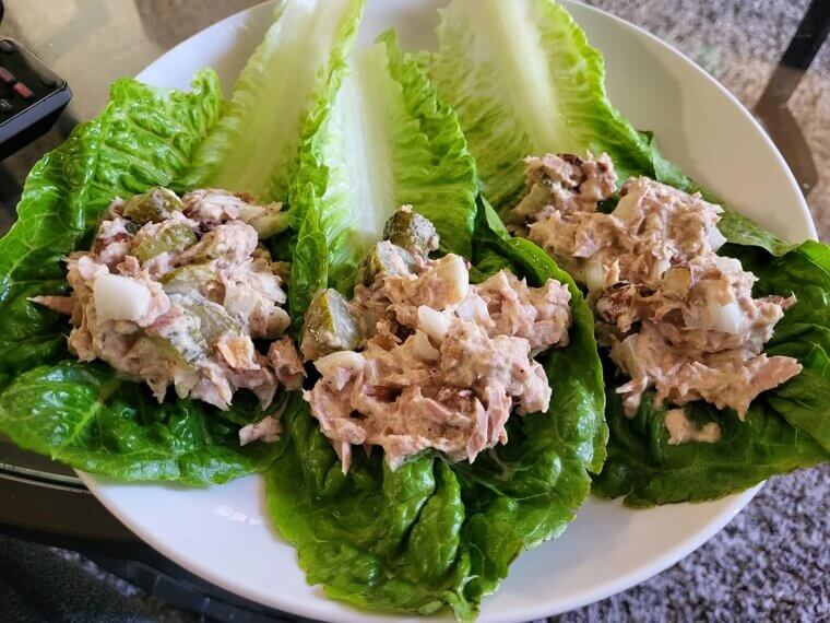 Tuna Salad Lettuce Wraps