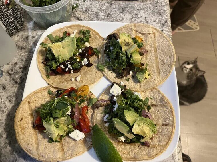 Black Bean Tacos With Avocado
