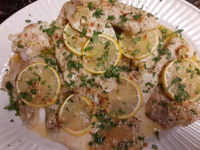Baked Tilapia With Lemon and Herbs