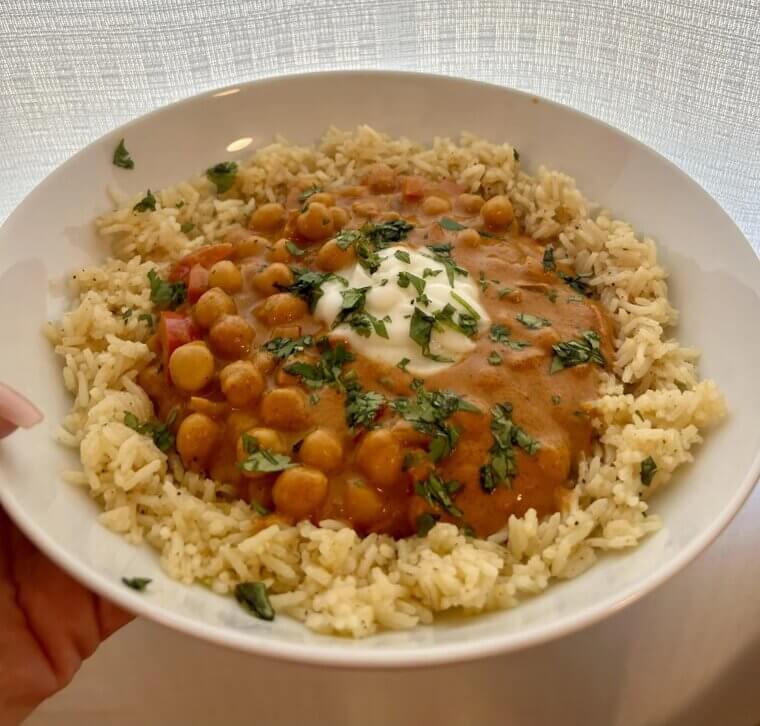 Eggplant and Chickpea Curry