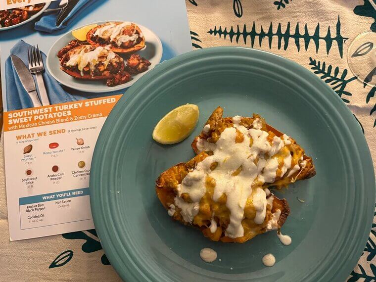 Turkey Chili Stuffed Sweet Potatoes