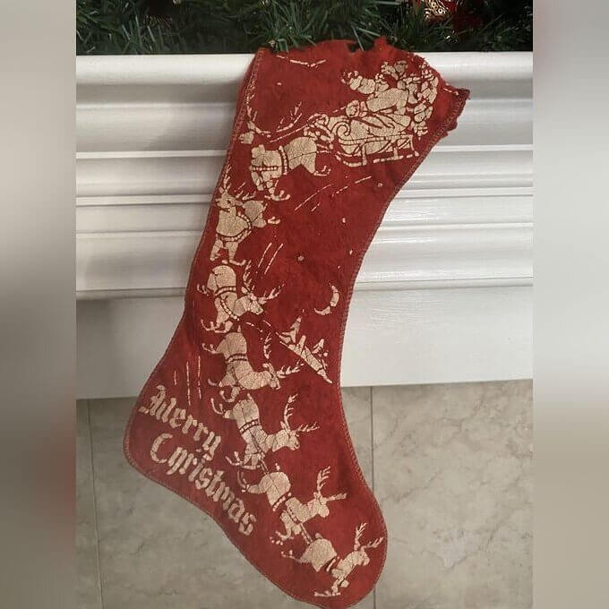 Antique Christmas Stockings Stitched With Care