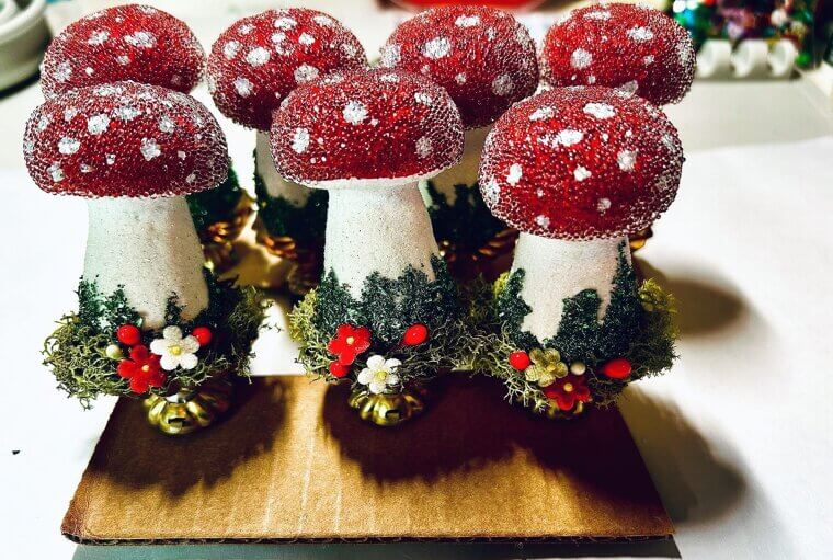 Spun Cotton Ornaments Made by Skilled Artisans