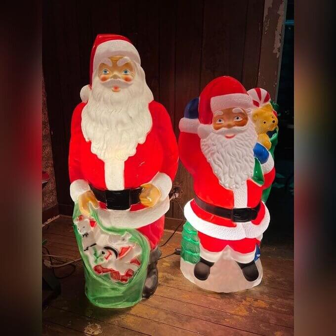 Plastic Blow Mold Decorations From the 1960s