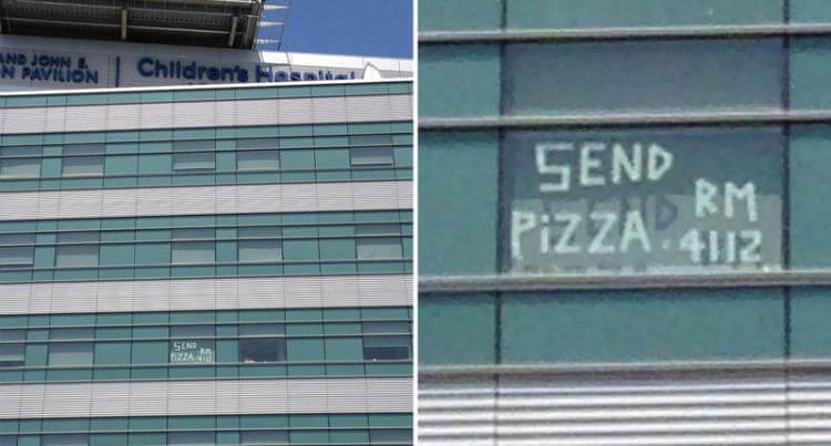 Someone In The Hospital Really Wanted Pizza