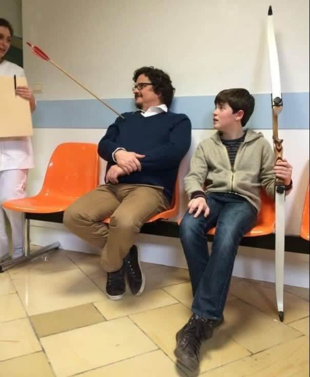 "My Wife Said A Bow And Arrow Was A Bad Present, But I Didn't Listen To Her"