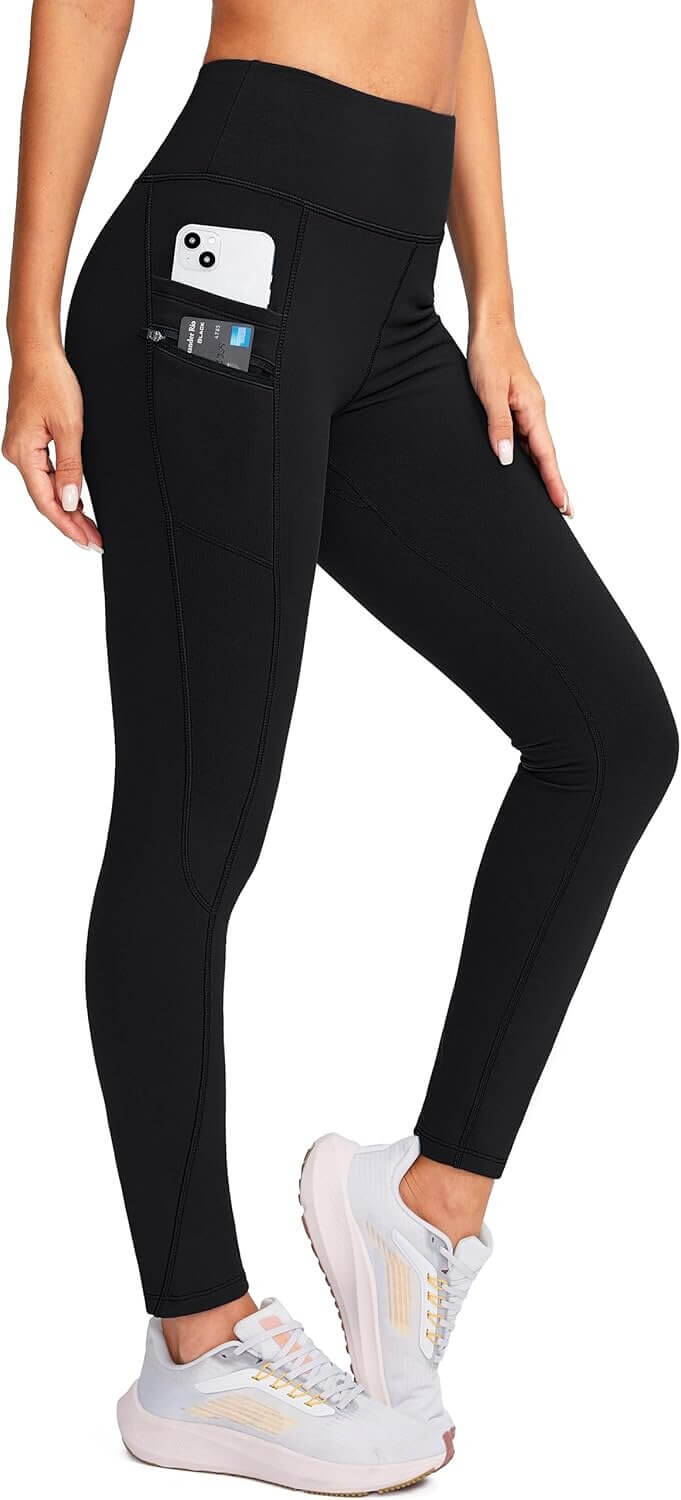 Warm Fleece Winter Leggings - Cozy and Water-Resistant! 