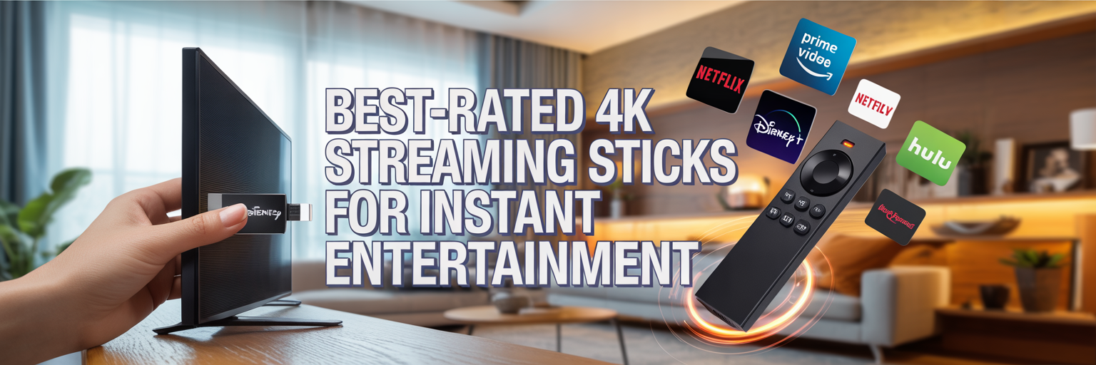 Best-Rated 4K Streaming Sticks for Instant Entertainment