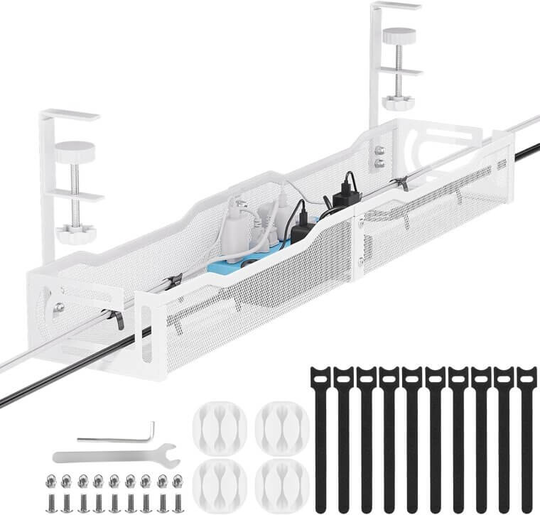 Cable Management Tray - Tidy Up Your Desk Space! 