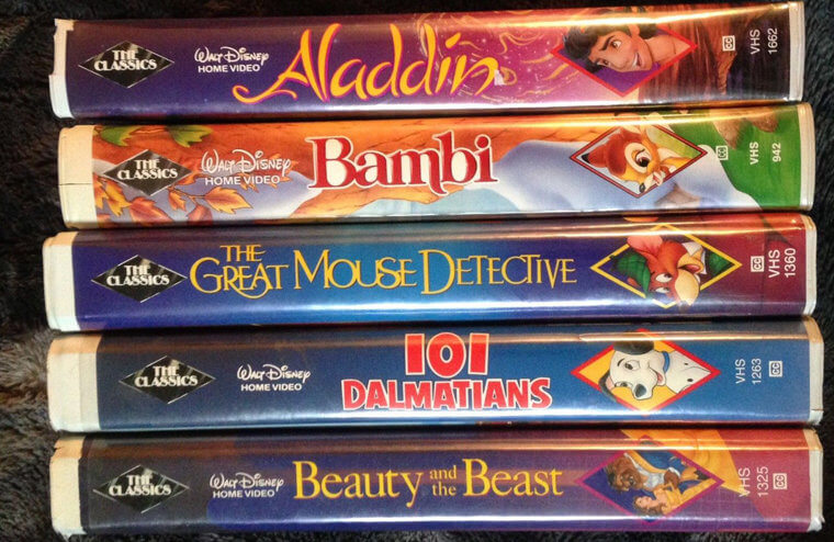 Disney Black Diamond VHS Tapes