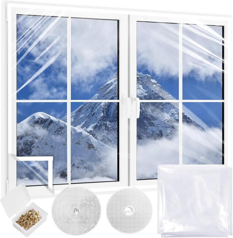 Winter Window Insulation - Energy-Saving, Easy Install, Reusable - Now 17% Off!