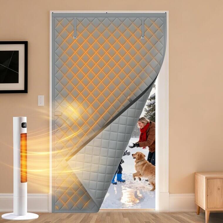 Thermal Door Curtain - Keep Cold Out & Save Energy - Now 24% Off!