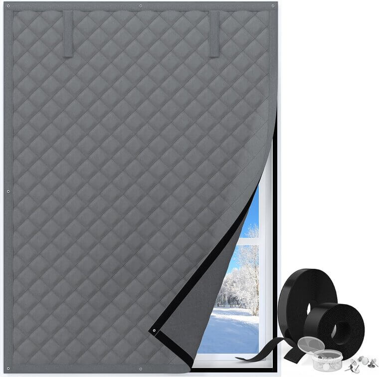 Thermal Window Cover for Winter Insulation - Cozy Up Your Home! 