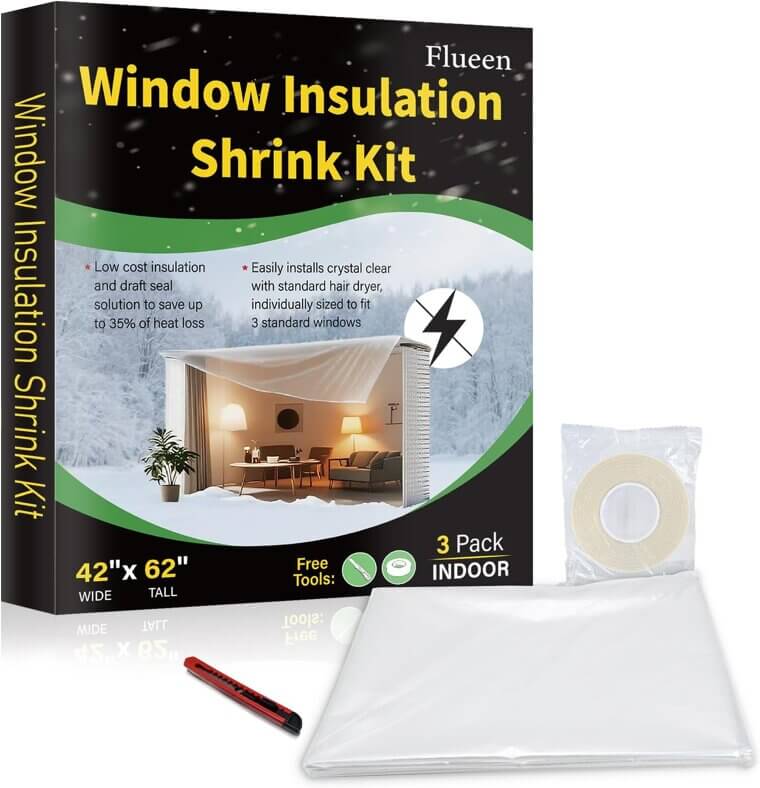 Winter Window Insulation Kit - Easy DIY, Energy Efficient, Clear View - Now 20% Off!