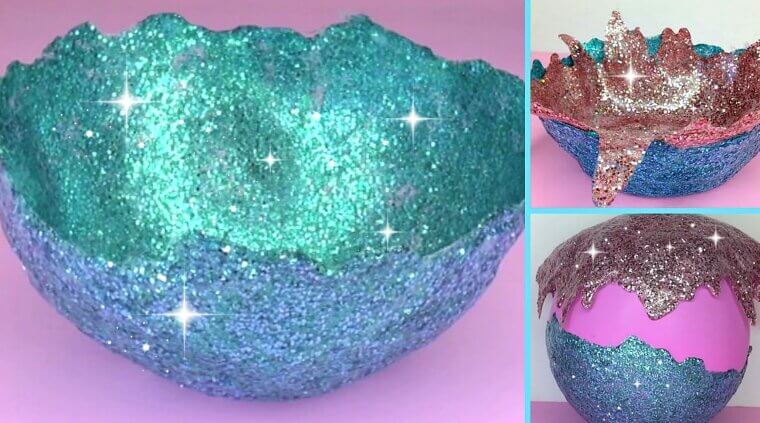 Make a Bowl Entirely From Glitter