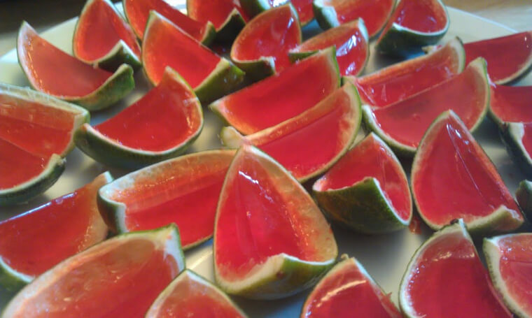 Use a Watermelon to Serve Jell-O Shots