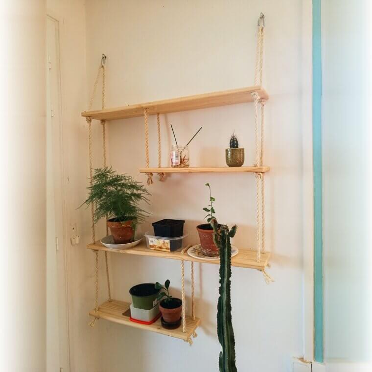 Install a Hanging Wooden Shelf