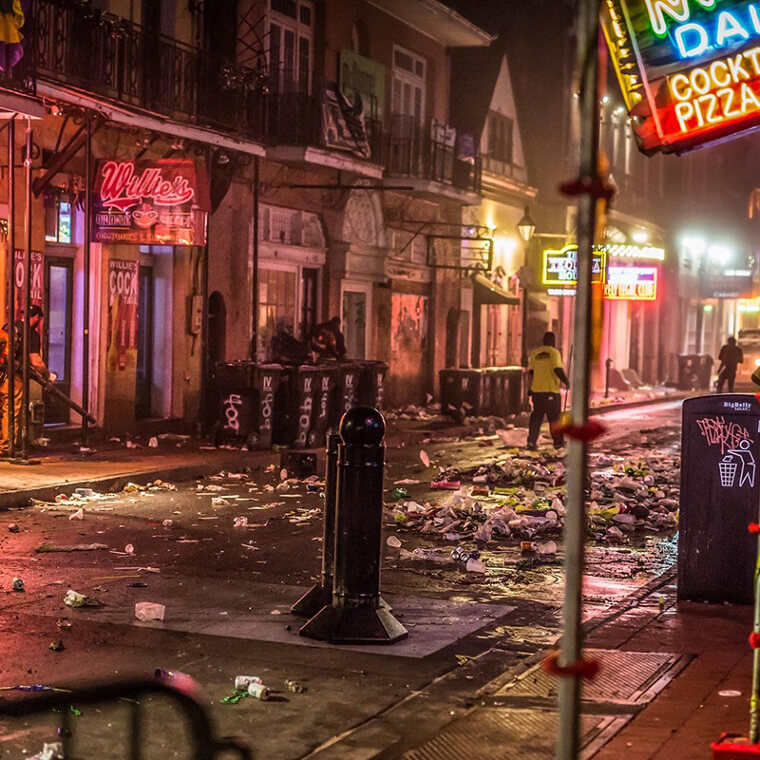Cómo se ve el Mardi Gras después de que se van todos los turistas