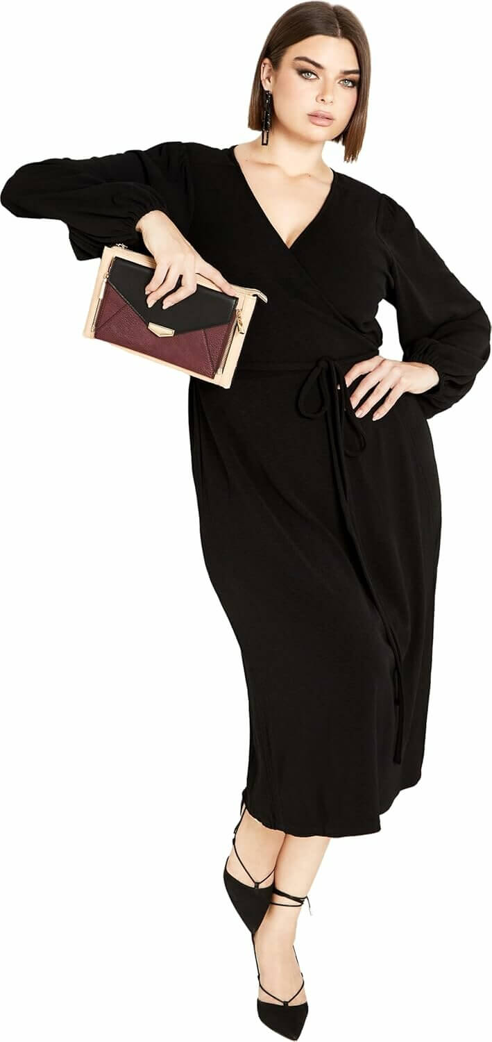 Elevate Your Style With City Chic Maxi Wrap Dress 