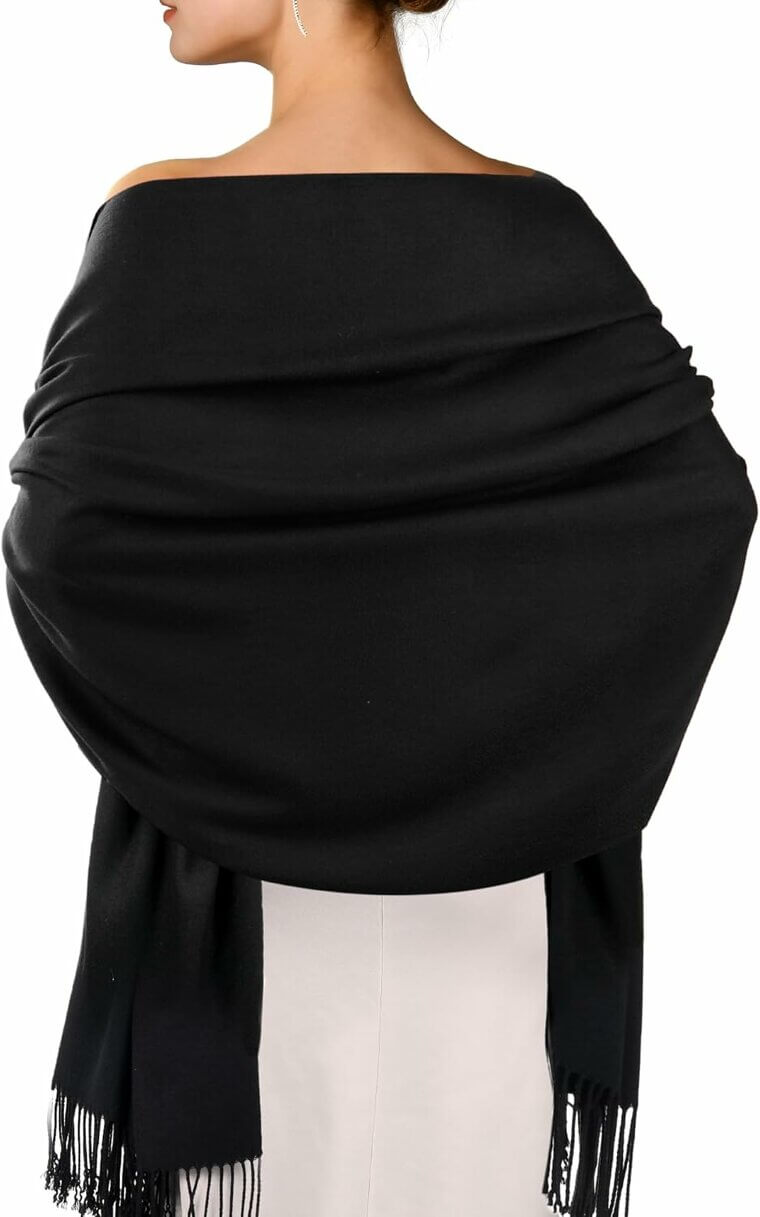 Elegant Women's Pashmina Shawl for Weddings and Winter Glam - Enjoy 20% Off! 