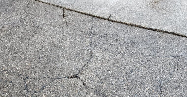 Hairline Cracks in the Driveway